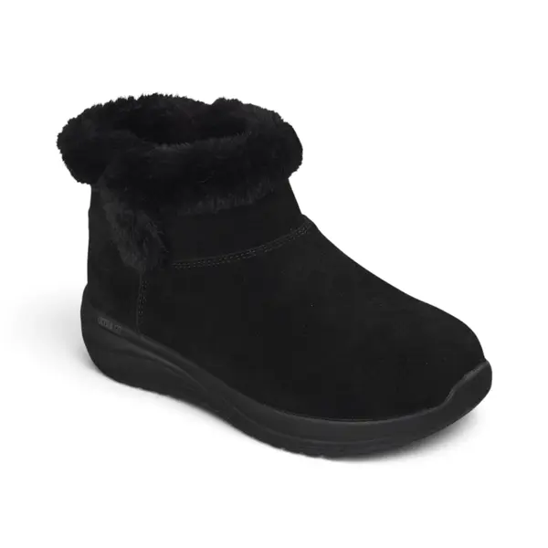 144745-BBK Ženske Zimske Gležnjače Relaxed Fit On-the-GO Stellar - Cozy Step (Crna) — Skechers