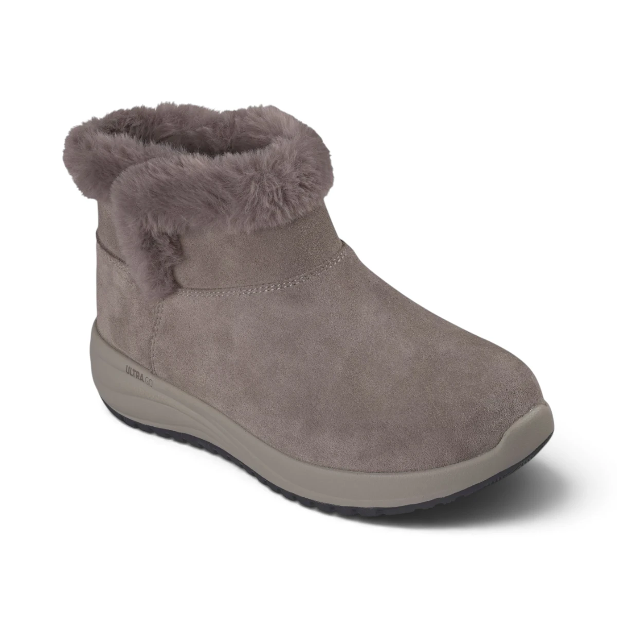 144745-DKTP Ženske Zimske Gležnjače Relaxed Fit On-the-GO Stellar - Cozy Step (Taupe) — Skechers