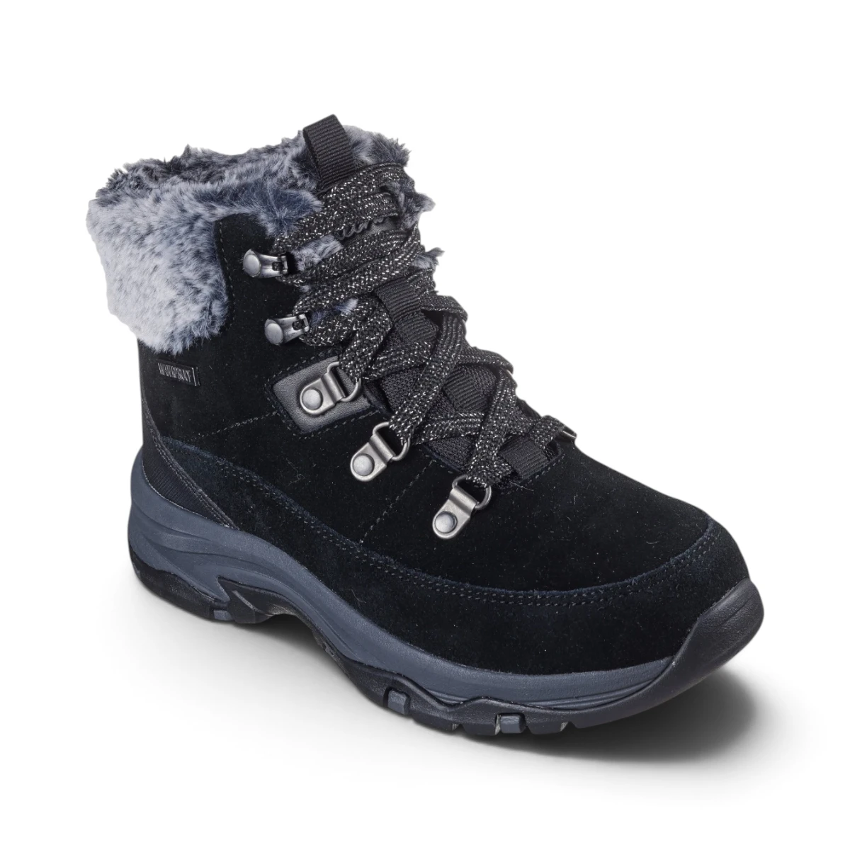 167882-BLK Ženske Zimske Čizme Trego - Snow Worries (Crna) — Skechers