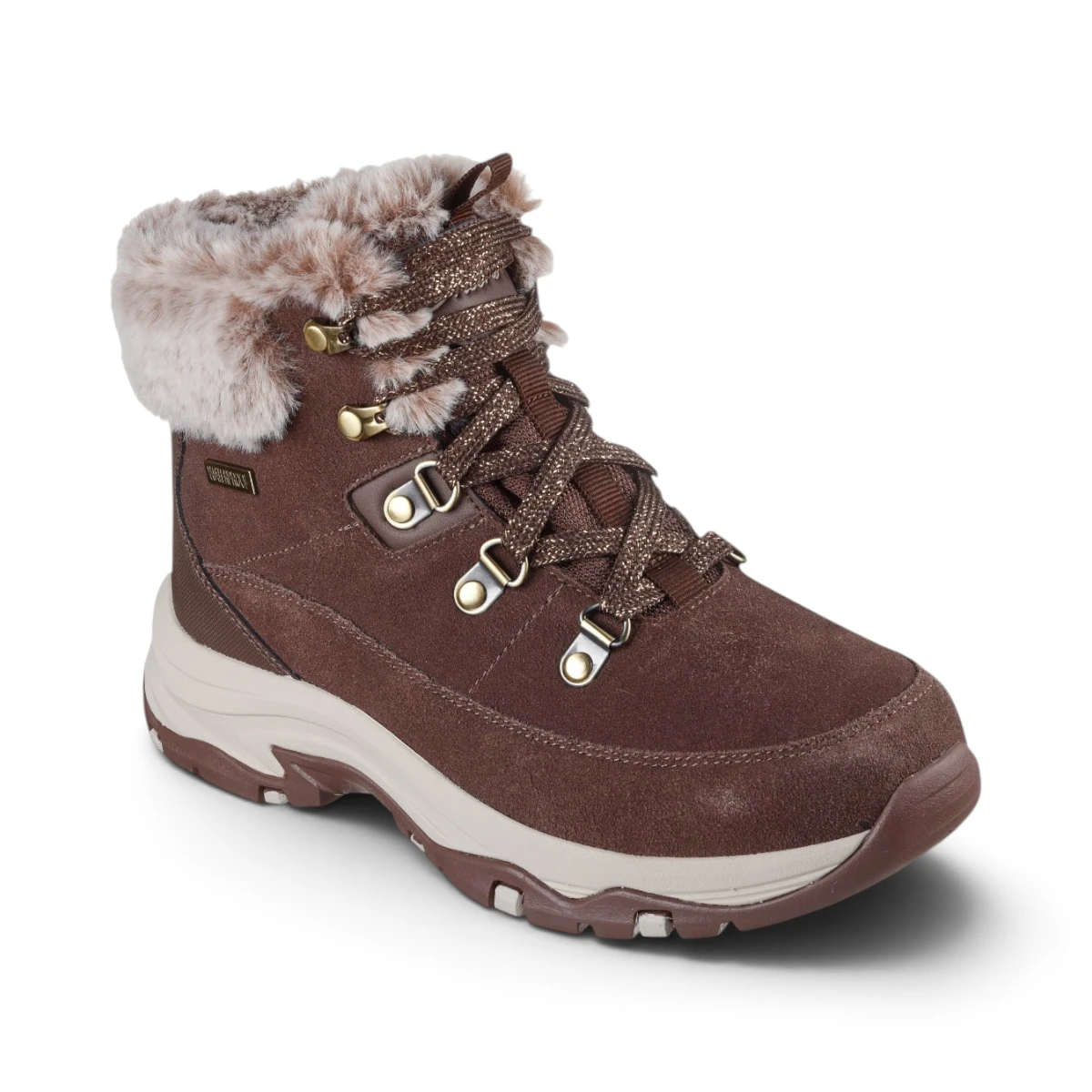 167882-CHOC Ženske Zimske Čizme Trego - Snow Worries (Smeđa) — Skechers