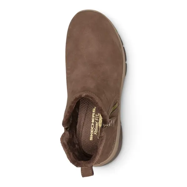 168188-CHOC Ženske Gležnjače Relaxed Fit Easy Going - Urban Zip (Smeđa) — Skechers