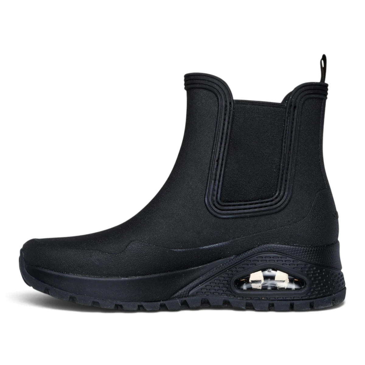 177183-BBK Ženske Gležnjače Uno Rugged - Dancing In The Rain — Skechers