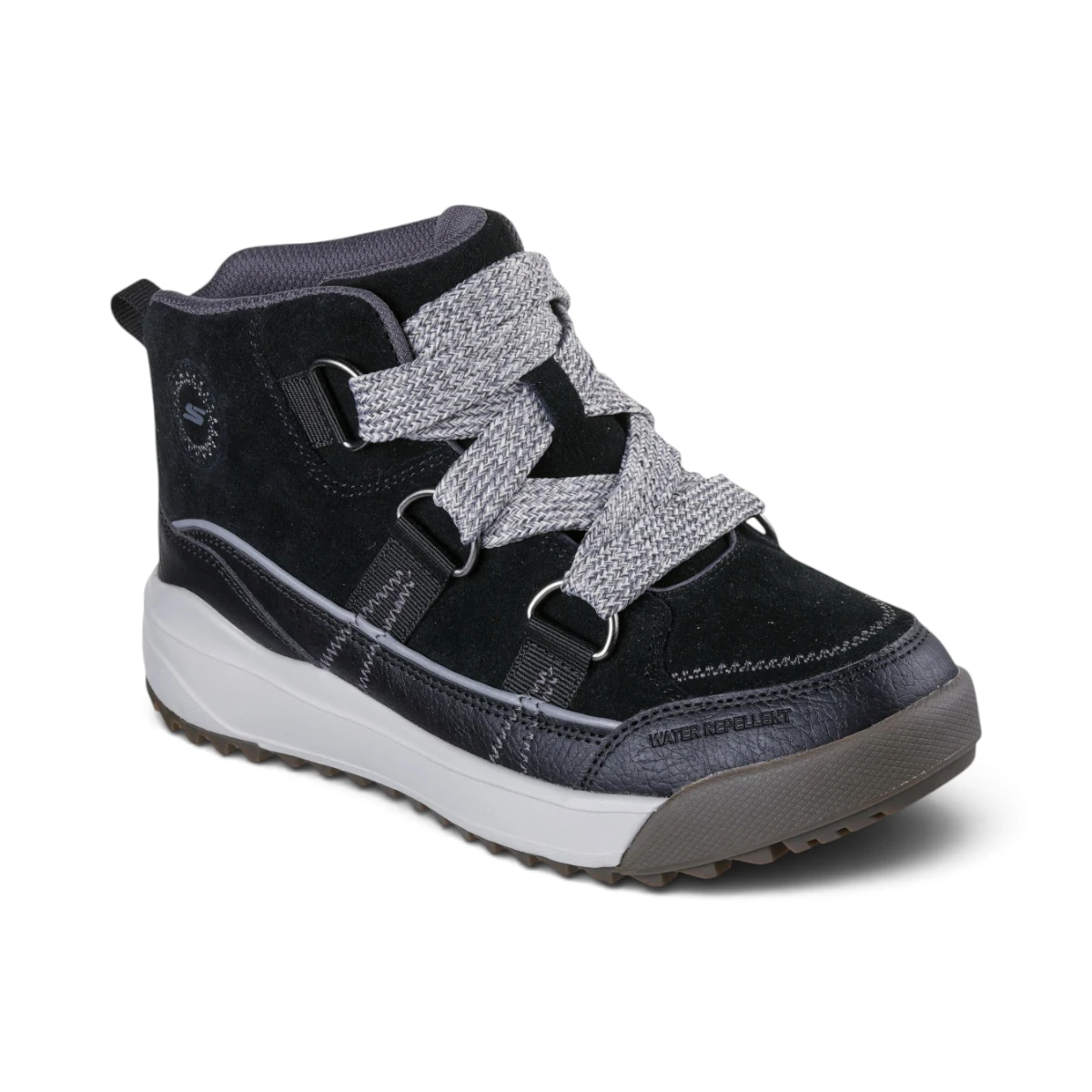 180320-BLK Ženske Visoke Tenisice Relaxed Fit Yana - Collins Landing — Skechers