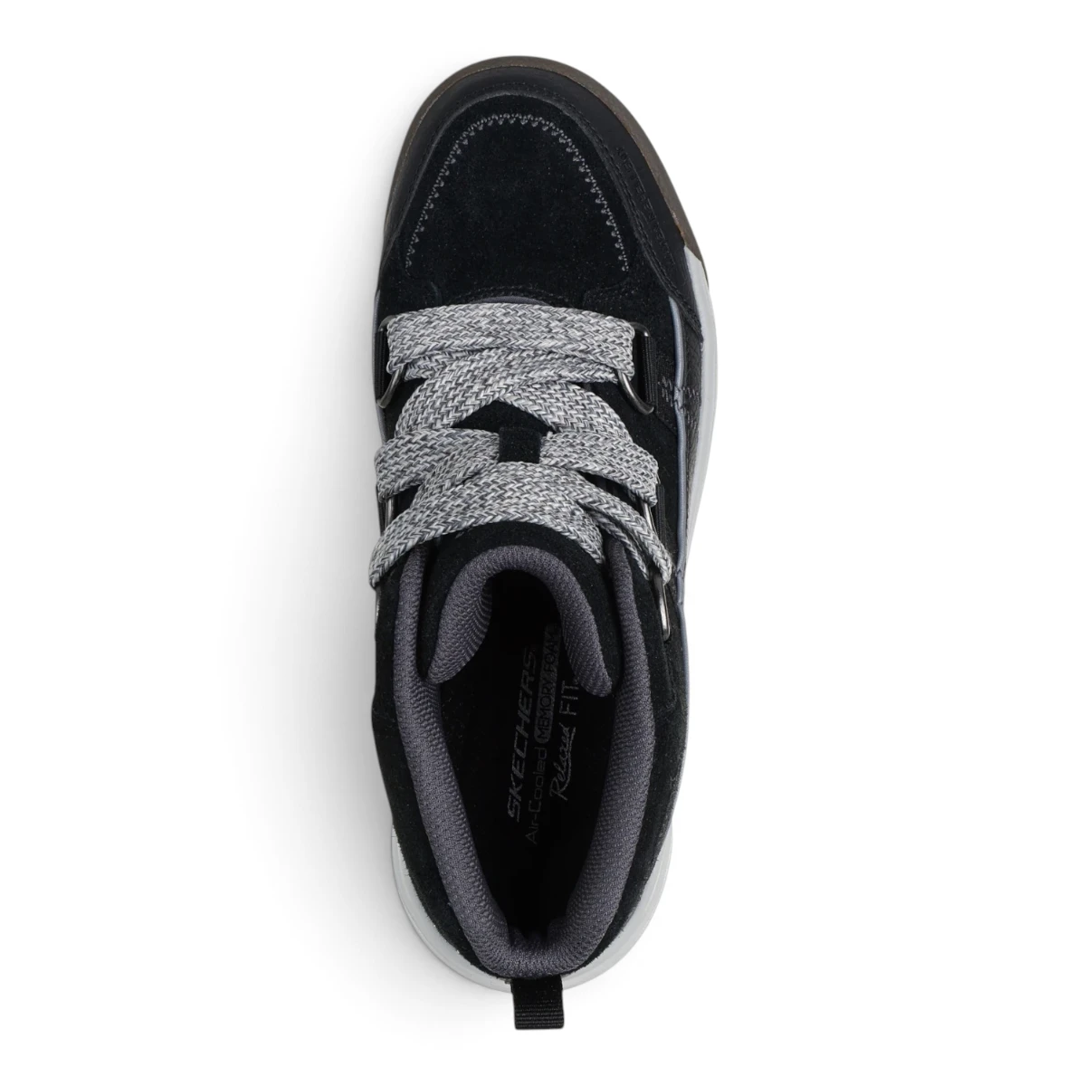 180320-BLK Ženske Visoke Tenisice Relaxed Fit Yana - Collins Landing — Skechers
