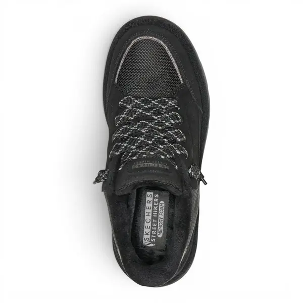 190196-BBK Ženske Crne Zimske Tenisice Slip-Ins Keepsakes Cozy - Street Hiker EZ — Skechers