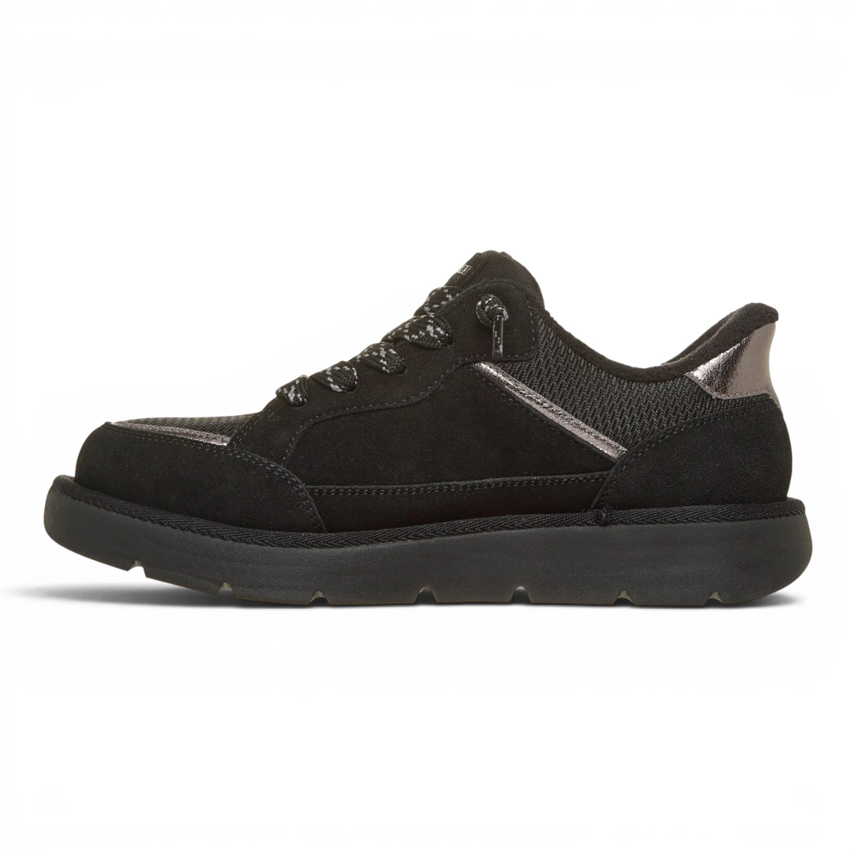 190196-BBK Ženske Crne Zimske Tenisice Slip-Ins Keepsakes Cozy - Street Hiker EZ — Skechers