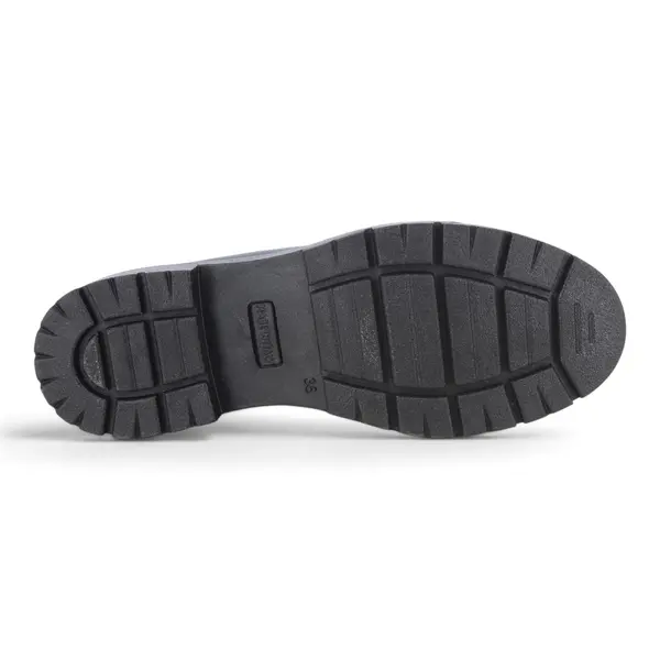 206580-NERO Ženske loaferice s krznenim detaljem / Crna - Imac
