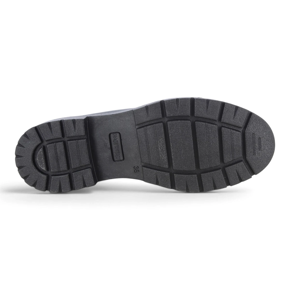 206580-NERO Ženske loaferice s krznenim detaljem / Crna - Imac