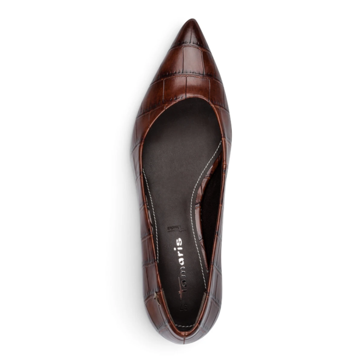 22351-47-31Z Smeđe salonke Muscat Croco - Tamaris