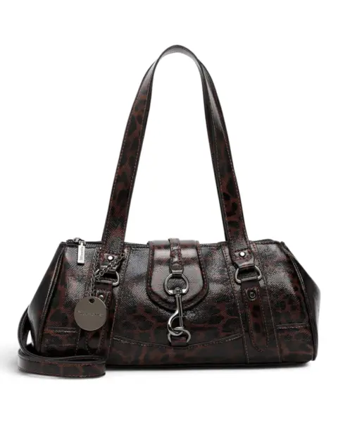 Ženska shopper torba Marina Leo / Crno-smeđa - Tamaris
