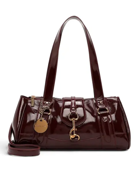 Ženska shopper torba Marina / Lakirana crvena - Tamaris
