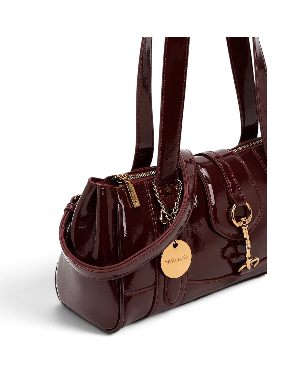 35012-069 Ženska shopper torba Marina / Lakirana crvena - Tamaris