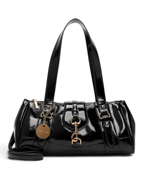 Ženska shopper torba Marina / Lakirana crna - Tamaris