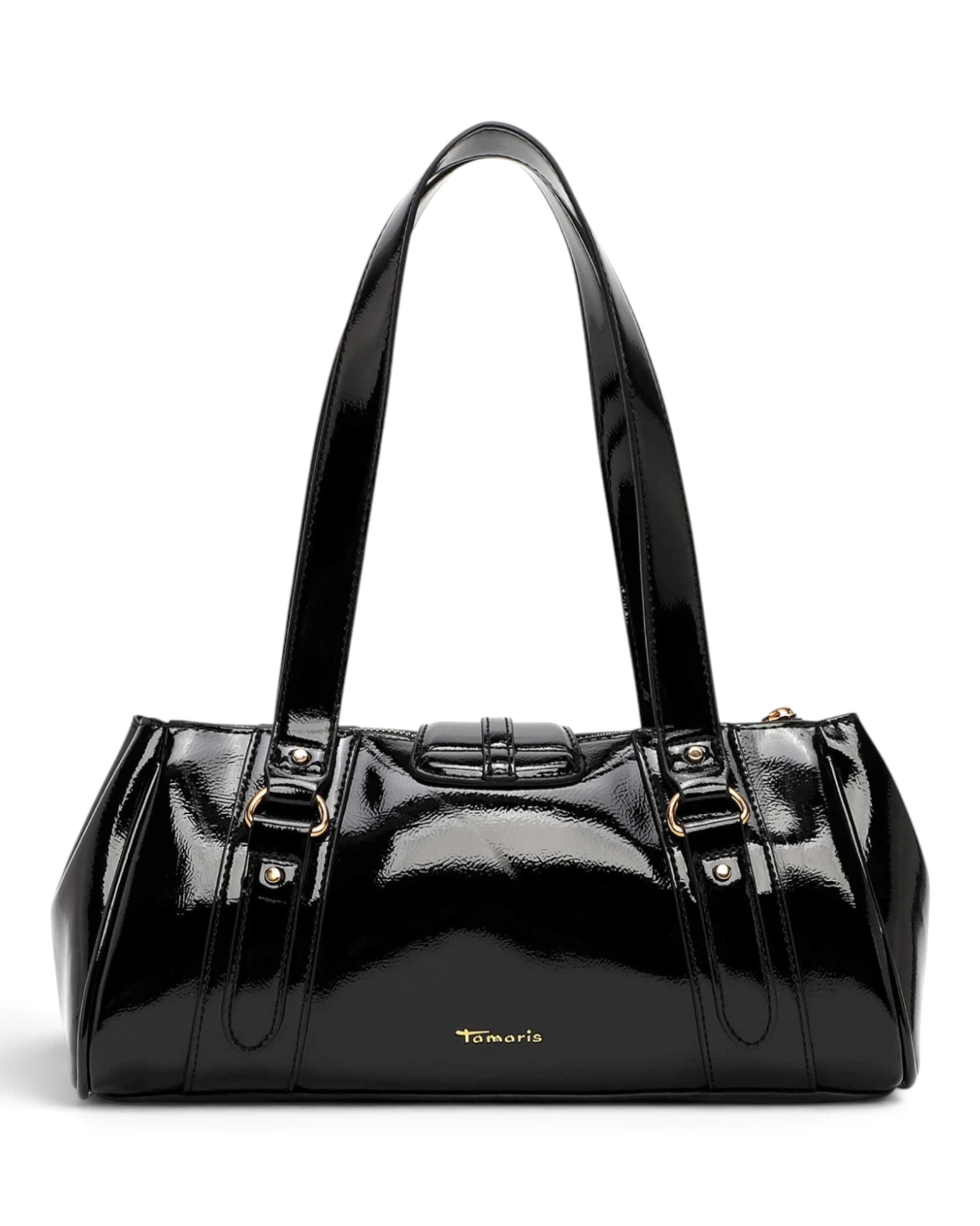 35012-100 Ženska shopper torba Marina / Lakirana crna - Tamaris