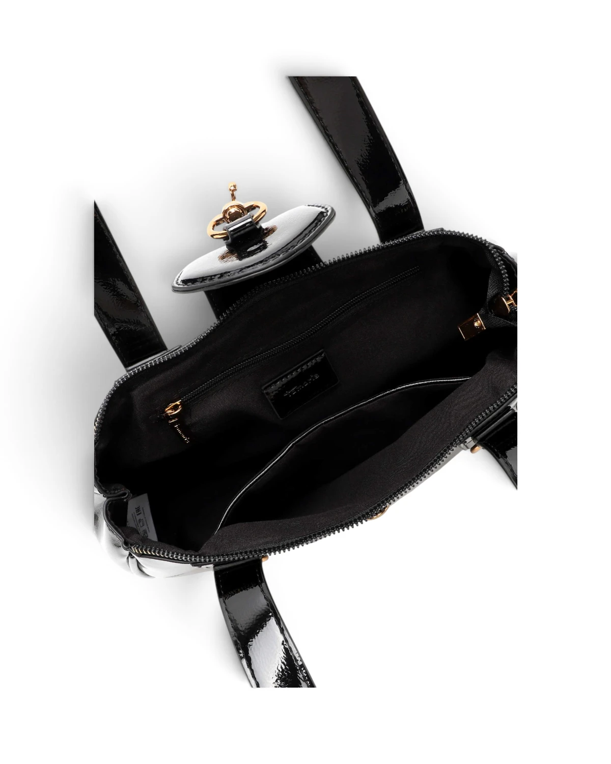 35012-100 Ženska shopper torba Marina / Lakirana crna - Tamaris