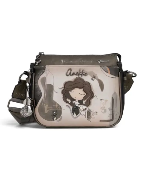 Anekke Orchestra crossbody torba s ilustracijom
