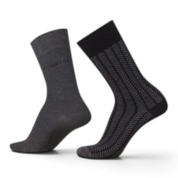 61158610 Bugatti čarape muške 2er herringbone black