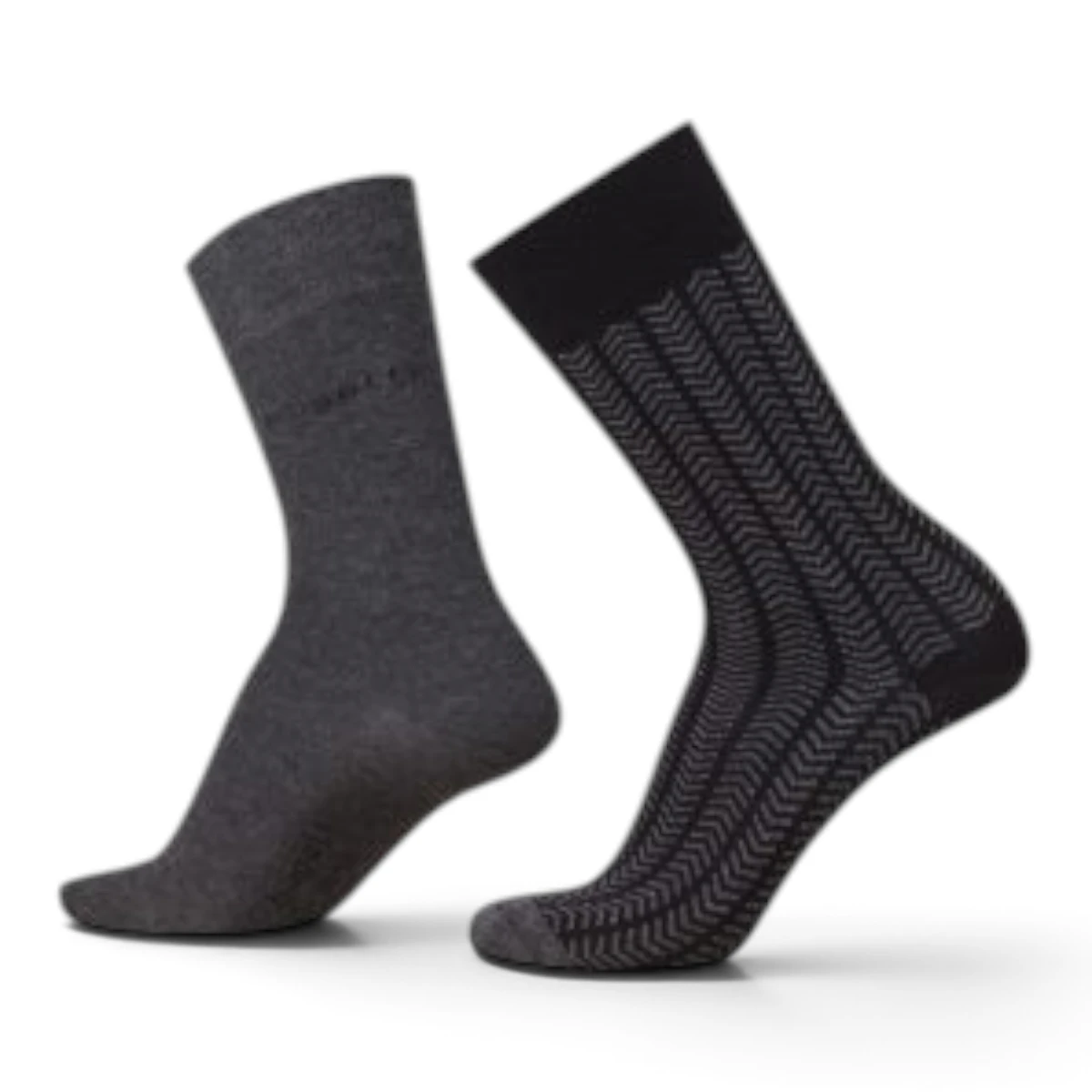 61158610 Bugatti čarape muške 2er herringbone black