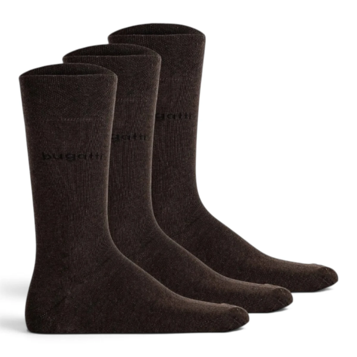 6703180 Bugatti čarape muške 3er basic brown mel