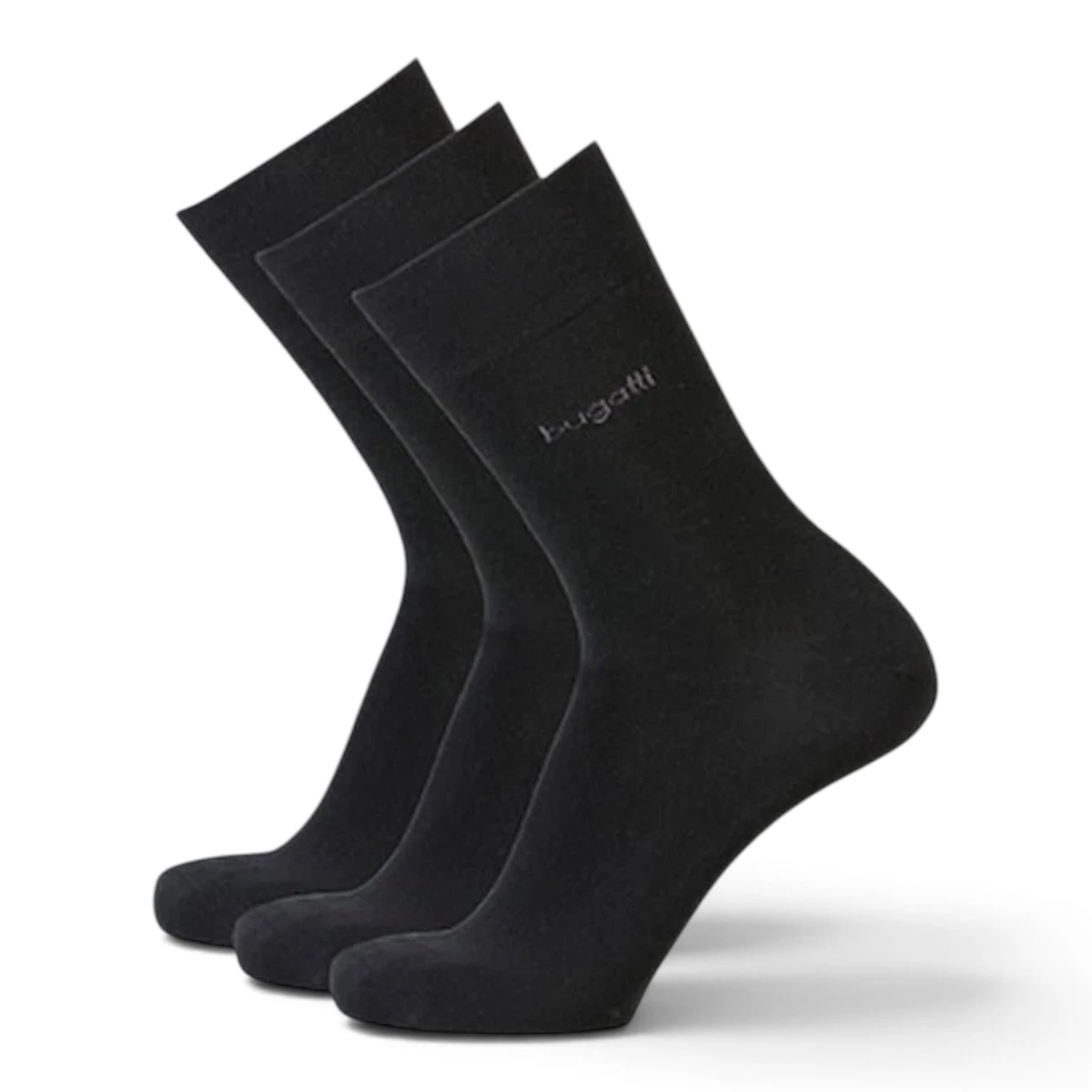 6703610 Bugatti čarape muške basic 3er black