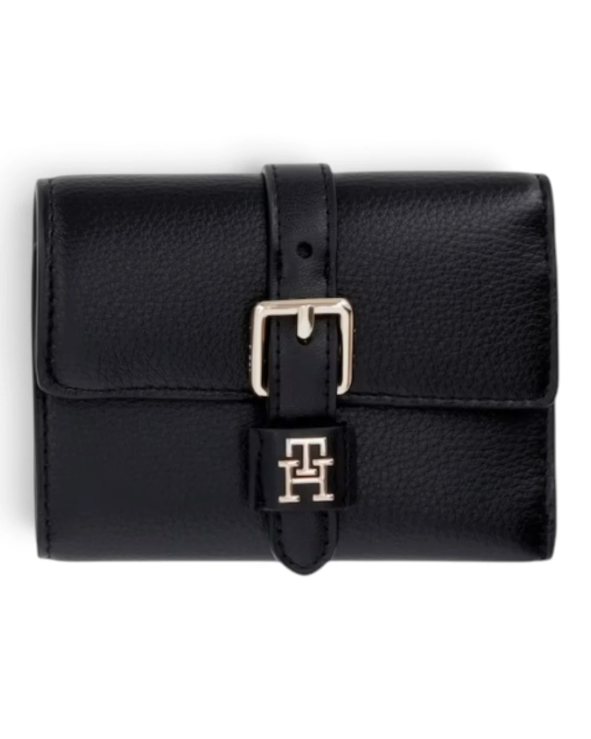 AW0AW18936-BDS-OS Tommy Hilfiger TH BUCKLE TRIFOLD Black