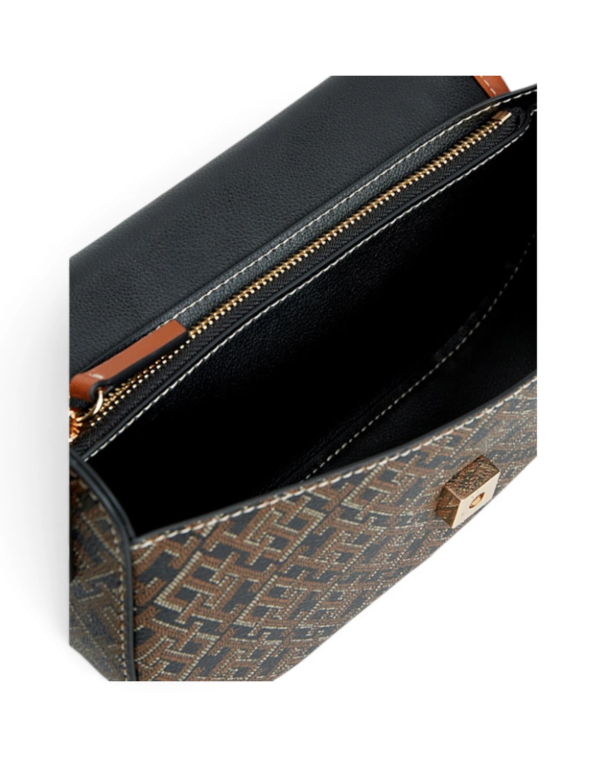 AW0AW19172-0GJ-OS Tommy Hilfiger TH Monoplay Crossbody With Leath Black Mix