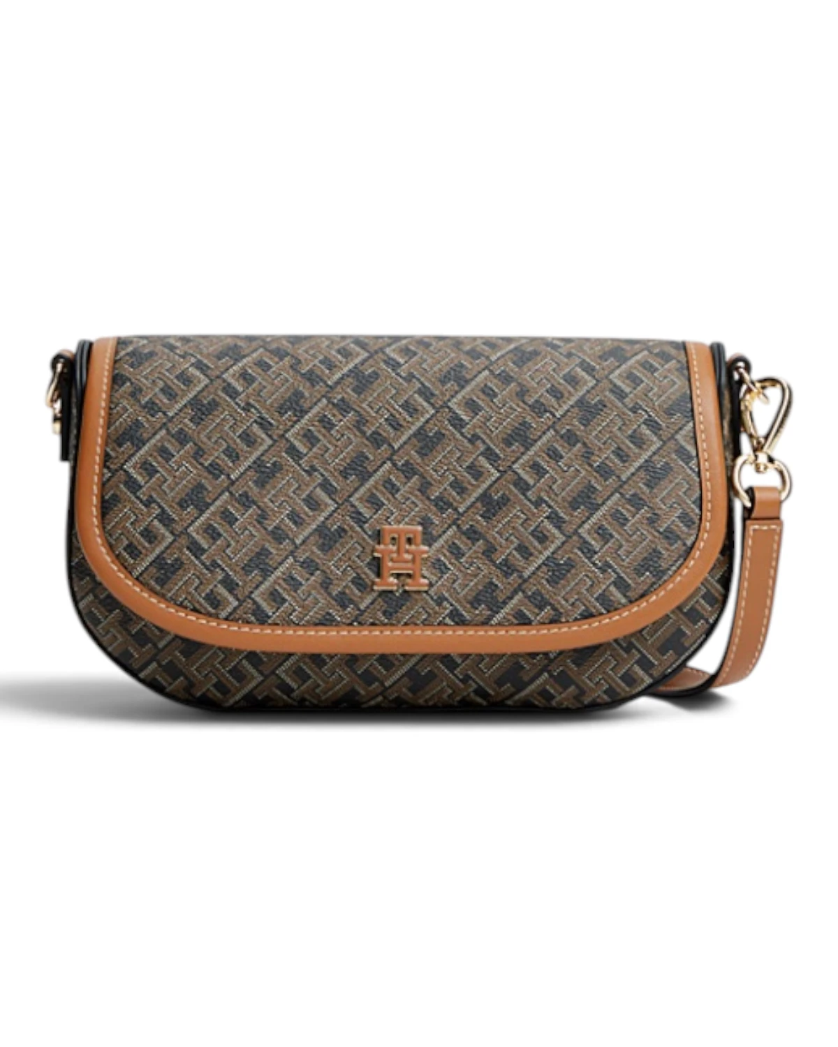 AW0AW19172-0GJ-OS Tommy Hilfiger TH Monoplay Crossbody With Leath Black Mix
