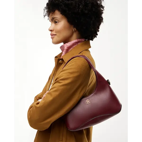 AW0AW19185-XUT-OS Tommy Hilfiger TH EVERYDAY MINI HOBO Oxblood