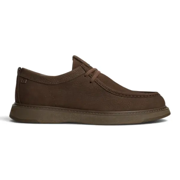 Smeđe kožne cipele na vezanje Moc Toe - Tommy Hilfiger
