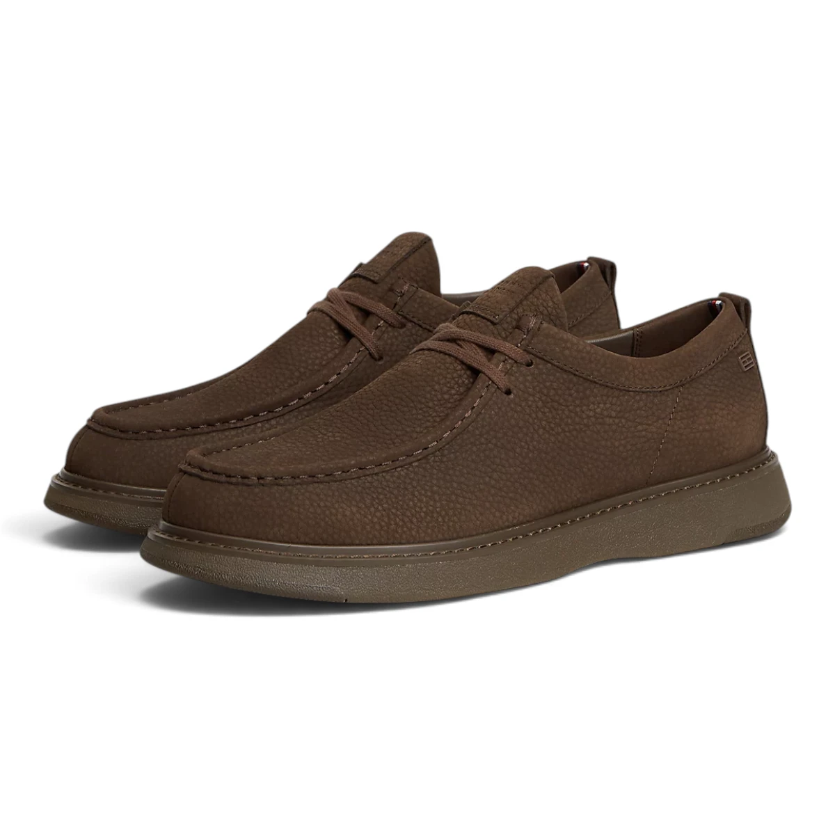 FM0FM05975-GV0 Smeđe kožne cipele na vezanje Moc Toe - Tommy Hilfiger
