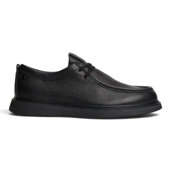 Crne kožne cipele na vezanje Moc Toe - Tommy Hilfiger