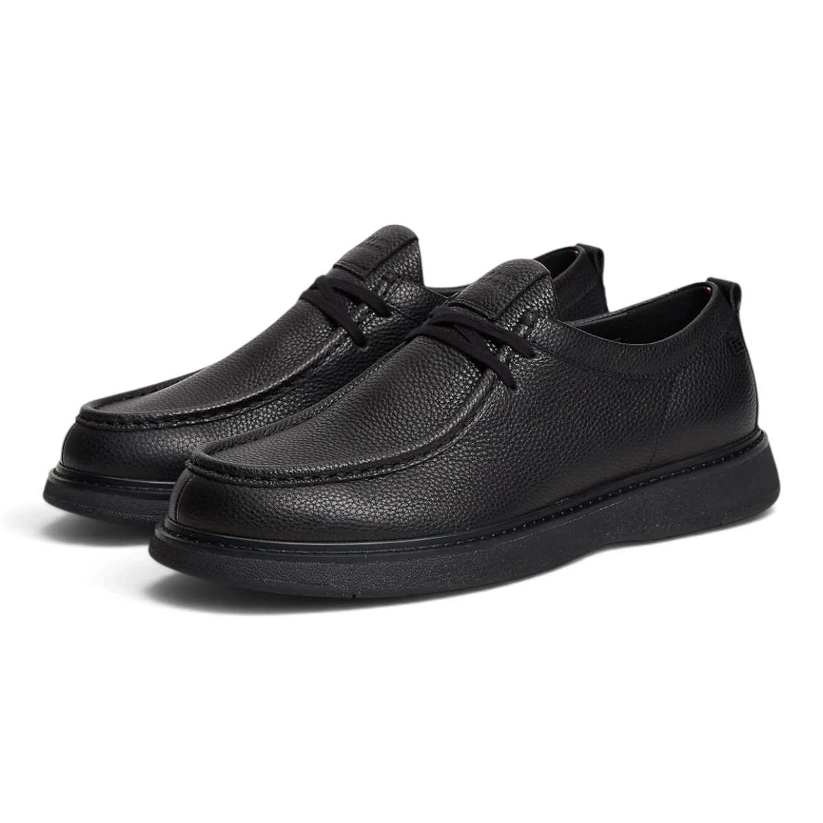 FM0FM06072-BDS Crne kožne cipele na vezanje Moc Toe - Tommy Hilfiger