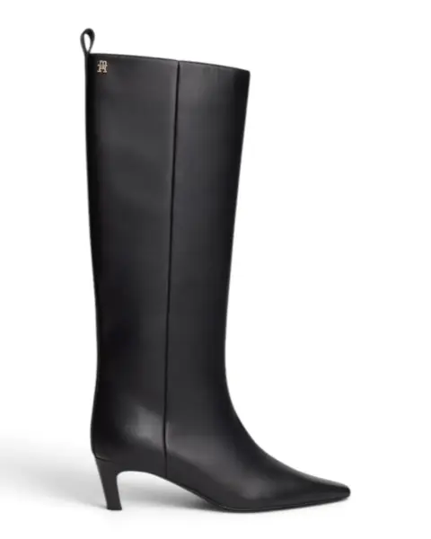Ženske visoke čizme Kitten Heel / Crna - Tommy Hilfiger