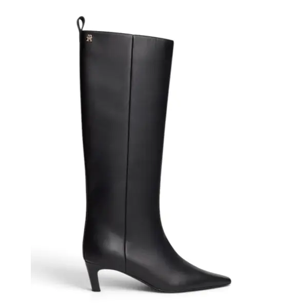 FW0FW09568-BDS Ženske visoke čizme Kitten Heel / Crna - Tommy Hilfiger