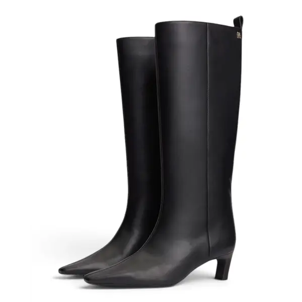 FW0FW09568-BDS Ženske visoke čizme Kitten Heel / Crna - Tommy Hilfiger