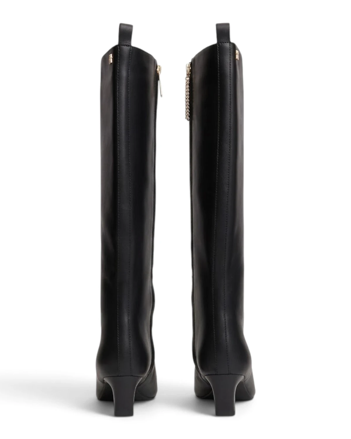 FW0FW09568-BDS Ženske visoke čizme Kitten Heel / Crna - Tommy Hilfiger