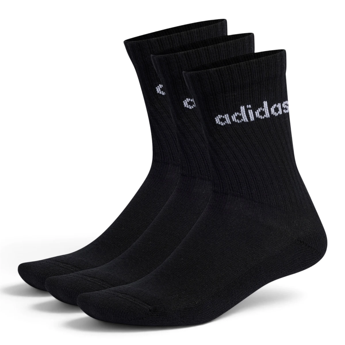 IC1301 Adidas - Linear Cushioned čarape crne, 3 para