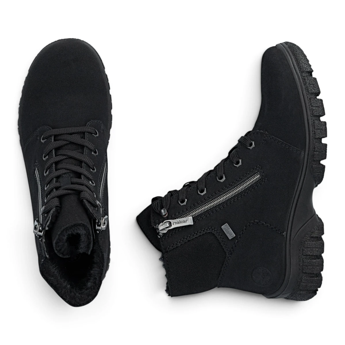 Z7246-00 Rieker ženska gležnjača schwarz/schwarz