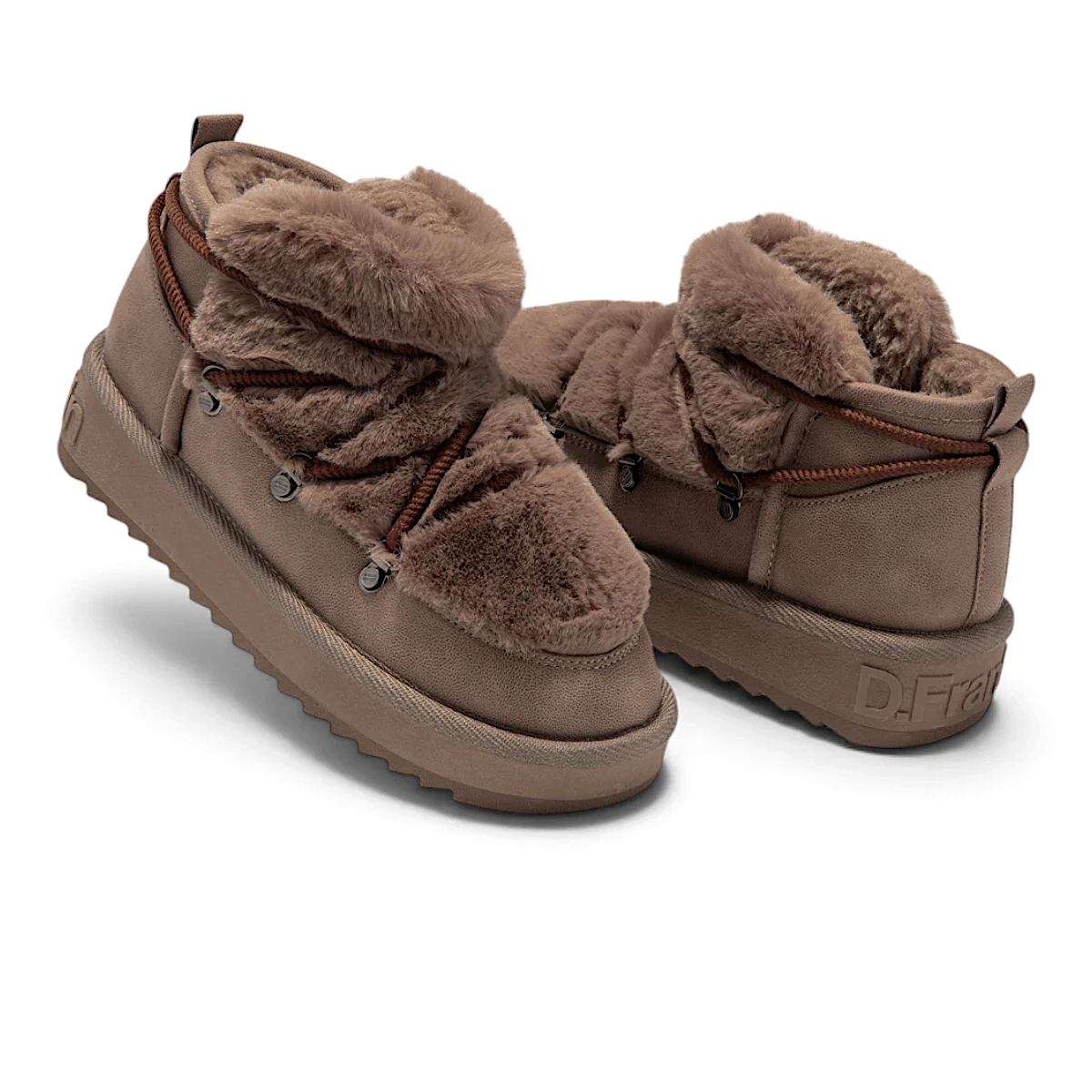 DFSH370011-BROW D.Franklin ženske buce Nordic TRK Fur, smeđe