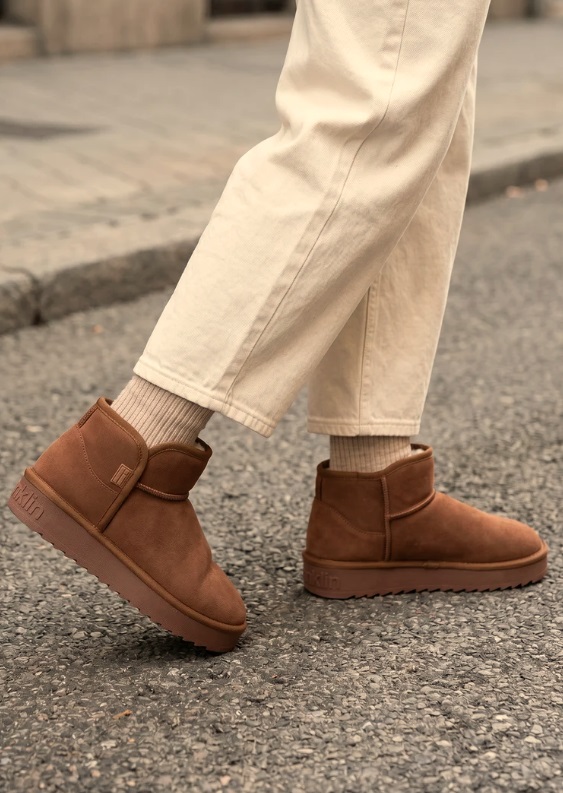 DFSH370021-TAN D.Franklin gležnjača s krznom NORDIC LOW basic tan