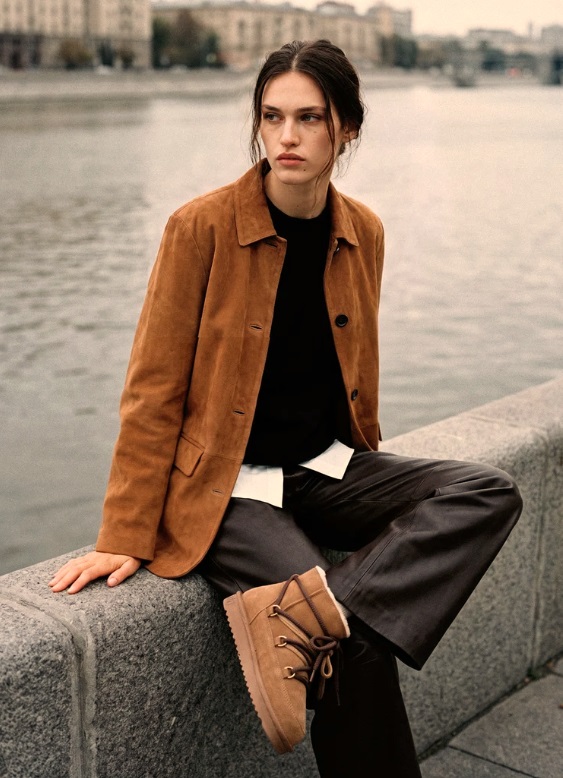 DFSH426011-CAME D.Franklin gležnjača s krznom NORDIC LITE gno camel