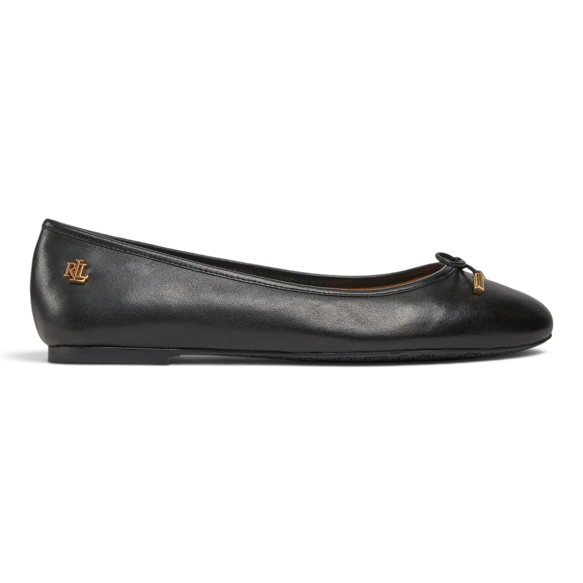 L802940603001 Polo Ralph Lauren ženske kožne balerinke, crne