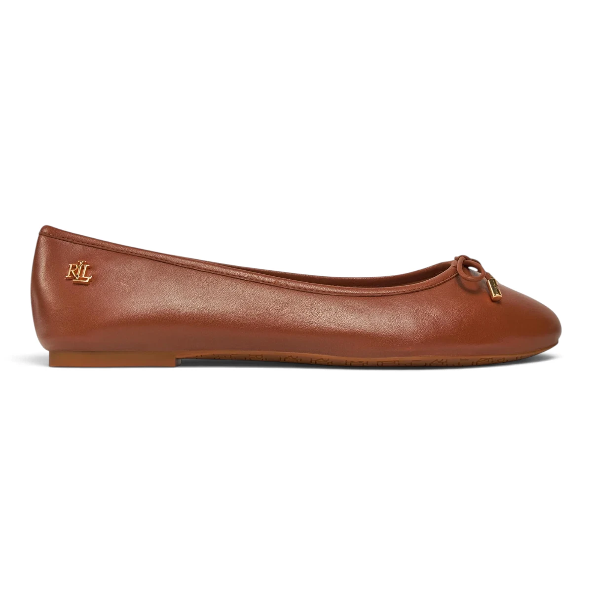 L802940603002 Polo Ralph Lauren ženske kožne balerinke, smeđe