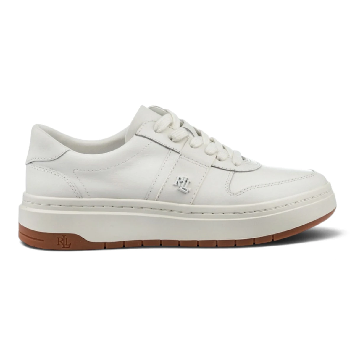 L802959243001 Polo Ralph Lauren ženske kožne tenisice, bijele