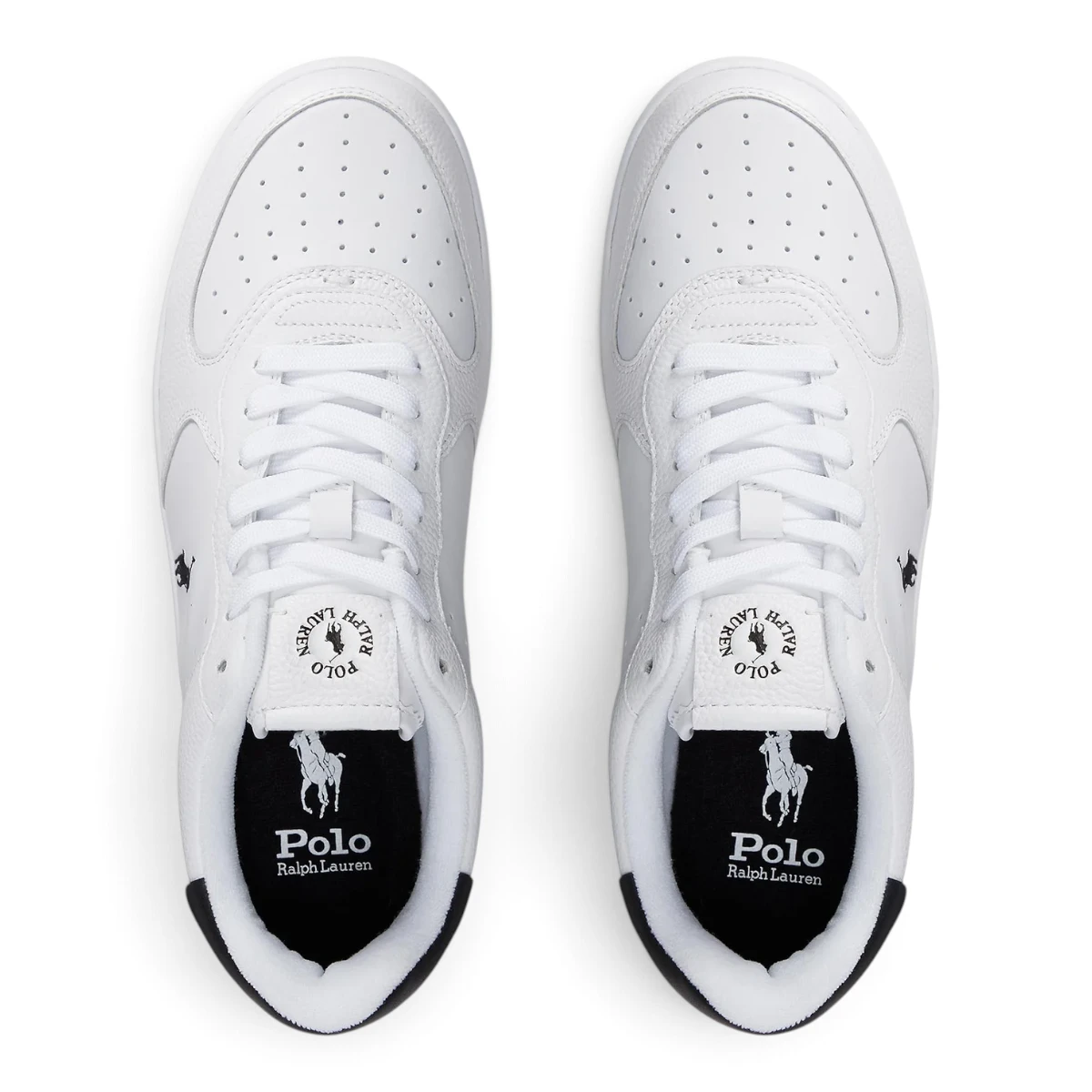 P809891791003 Polo Ralph Lauren muške kožne tenisice Masters Crt, bijele