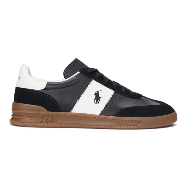 Polo Ralph Lauren muške kožne tenisice, crne