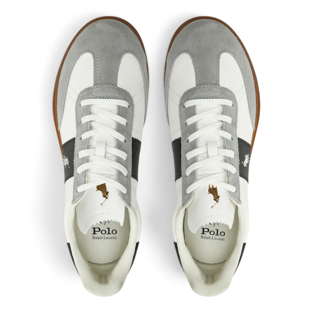 P809956119002 Polo Ralph Lauren muške kožne tenisice, sive