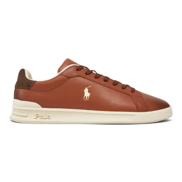 Polo Ralph Lauren muške kožne tenisice Heritage Court II, smeđe