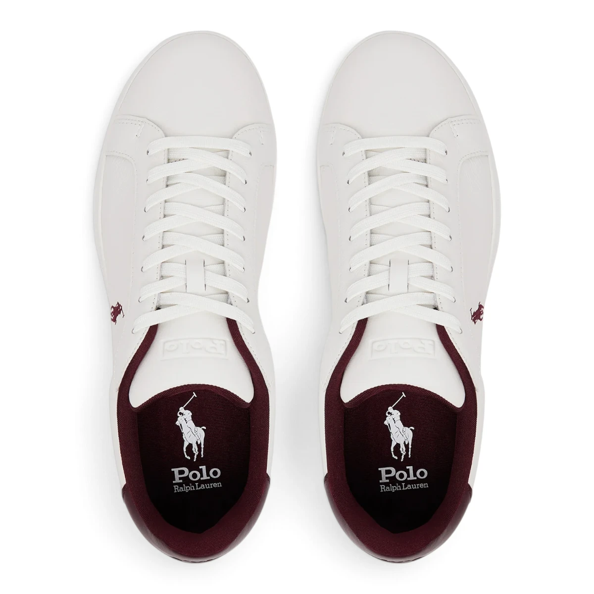 P809968172003 Polo Ralph Lauren muške Court II kožne tenisice, bijele